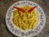 fusilli in giallo e fiori