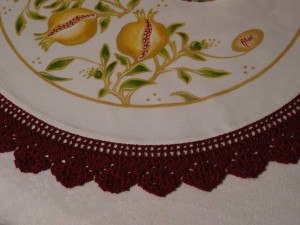 particolare dipinto con pizzo "zuccherofilando"