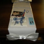 pieghevole  Rhae "Storia" del confetto - personalizzazioni "LuciMimi"